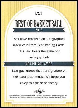 2011-12 Leaf Best of Basketball Autographs